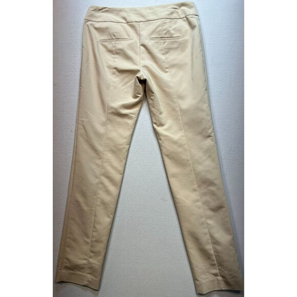 Ann Taylor Women's Modern Pull On Pants Flat Front Stretch Size 2 Beige Casual - Picture 2 of 11